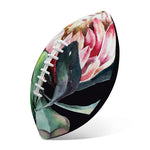 Protea Flower Print Rugby Ball