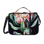 Protea Flower Print Shoulder Strap Bible Bag