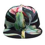 Protea Flower Print Snapback Cap