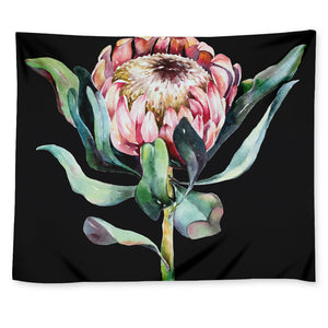 Protea Flower Print Tapestry