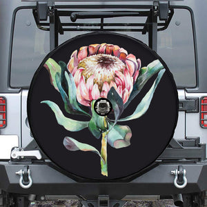 Protea Flower Print Tire Cover With Camera Hole