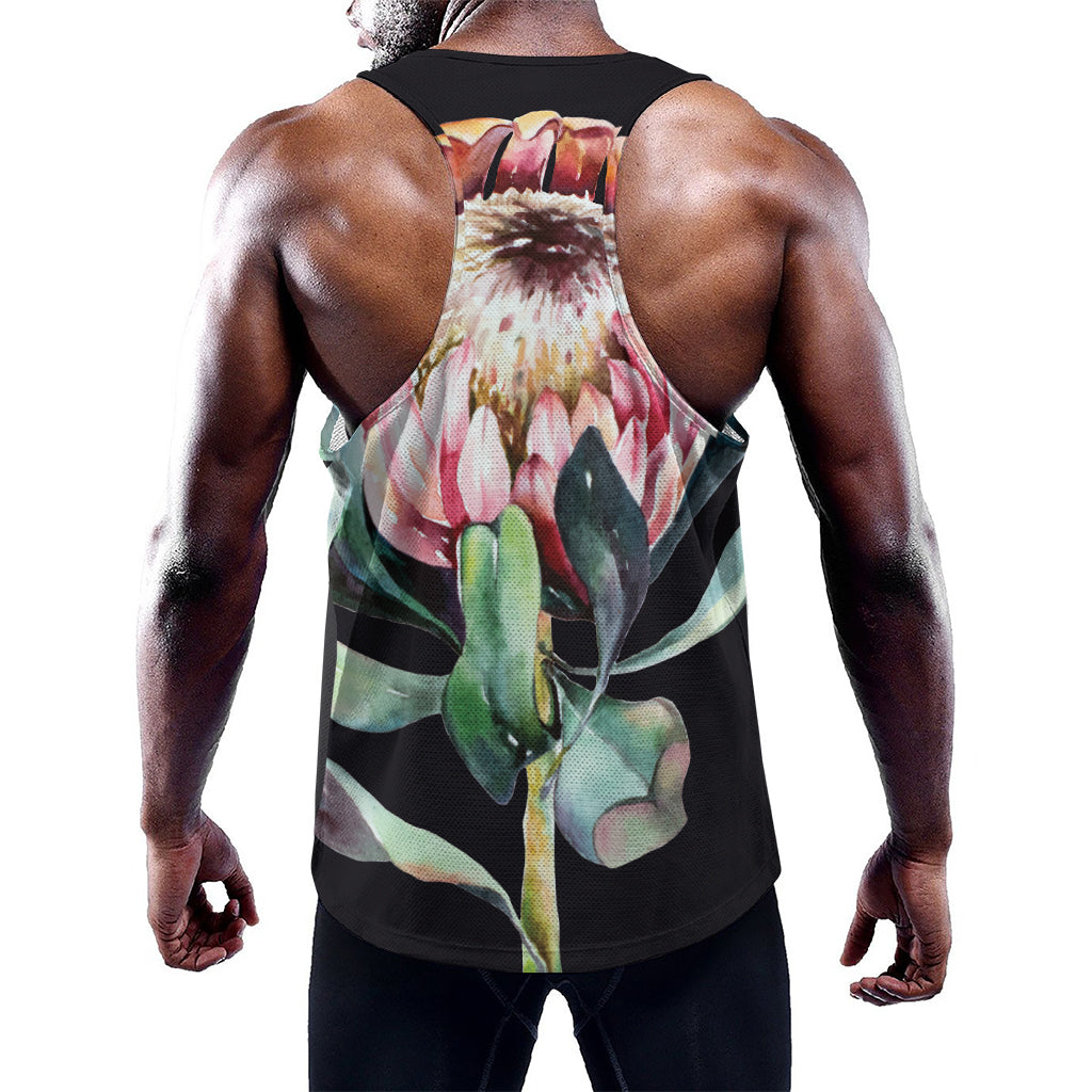 Protea Flower Print Training Tank Top