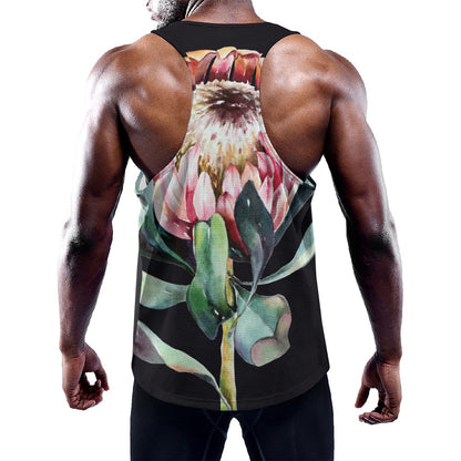 Protea Flower Print Training Tank Top