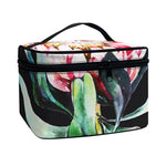 Protea Flower Print Travel Makeup Bag