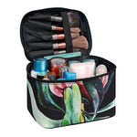 Protea Flower Print Travel Makeup Bag