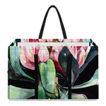 Protea Flower Print Utility Tote Bag