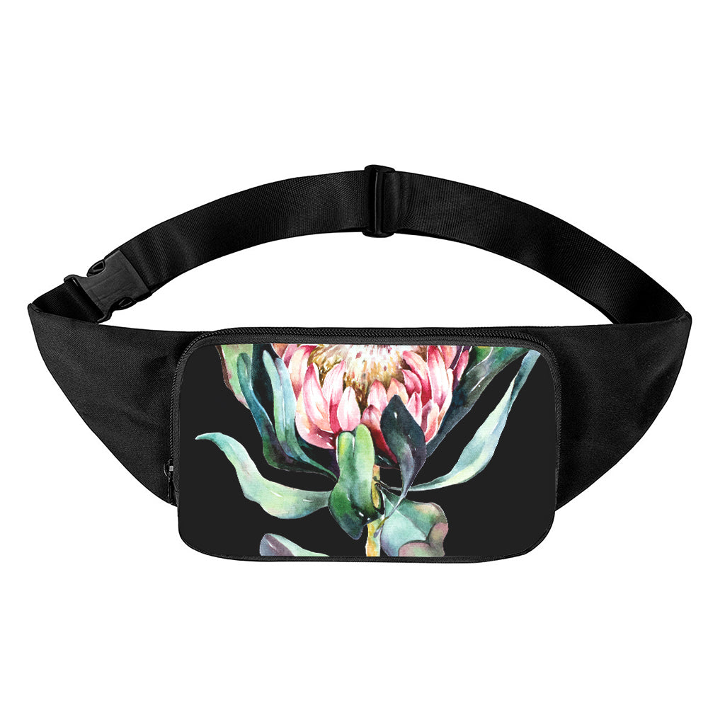 Protea Flower Print Waist Bag