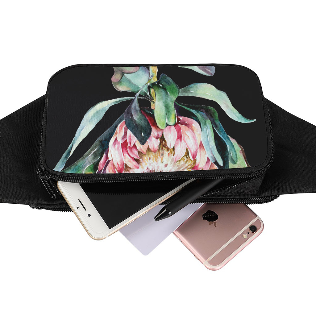 Protea Flower Print Waist Bag