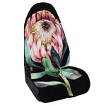 Protea Flower Print Waterproof Car Seat Cover