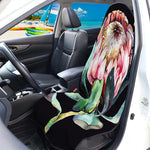 Protea Flower Print Waterproof Car Seat Cover