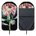 Protea Flower Print Waterproof Car Seat Cover