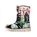 Protea Flower Print Winter Boots