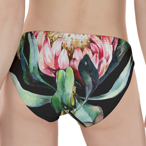 Protea Flower Print Women's Panties