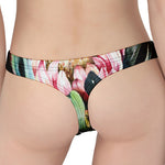 Protea Flower Print Women's Thong