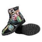 Protea Flower Print Work Boots