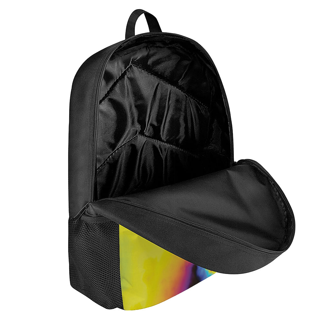 Psychedelic Acid Print 17 Inch Backpack
