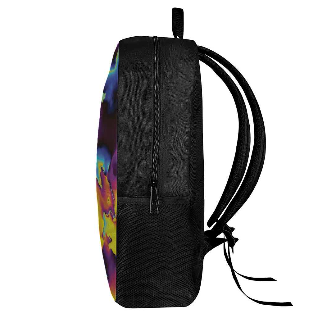 Psychedelic Acid Print 17 Inch Backpack