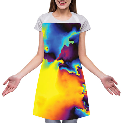 Psychedelic Acid Print Adjustable Apron