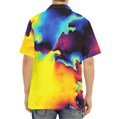 Psychedelic Acid Print Aloha Shirt