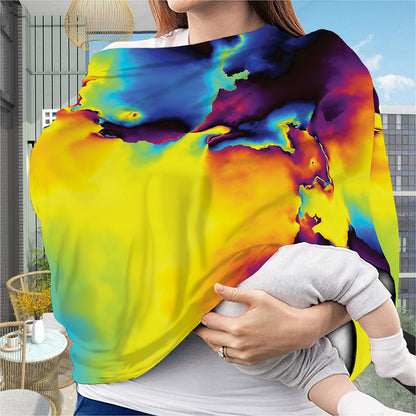 Psychedelic Acid Print Baby Seat Cover