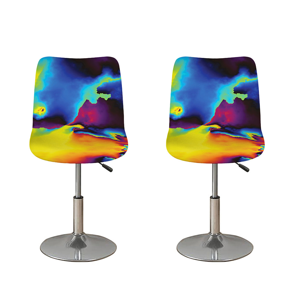 Psychedelic Acid Print Bar Stool Covers
