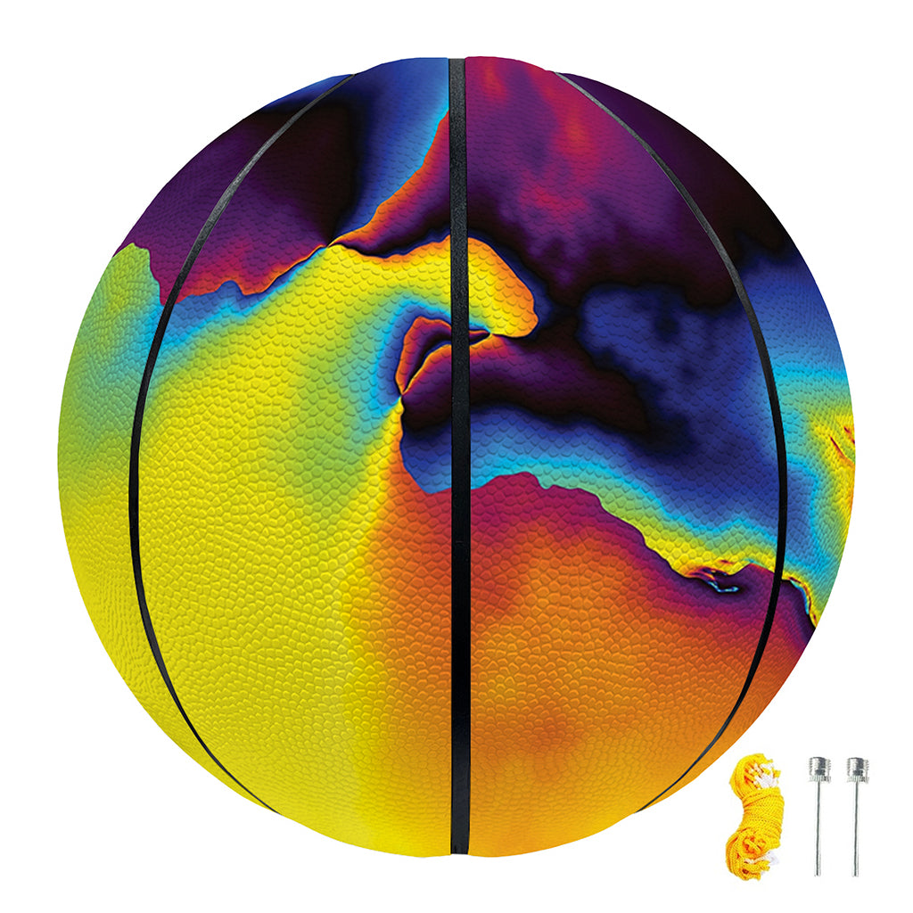 Psychedelic Acid Print Basketball