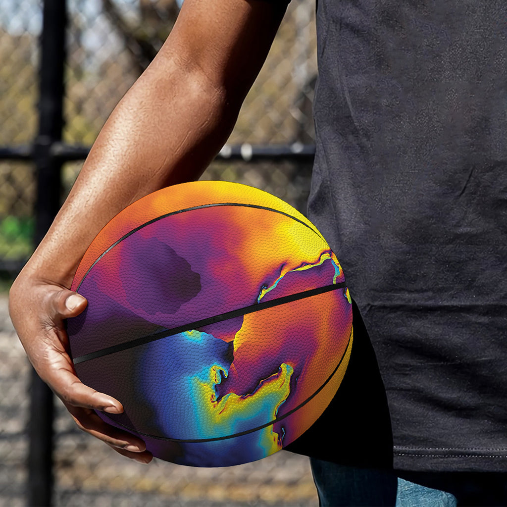 Psychedelic Acid Print Basketball