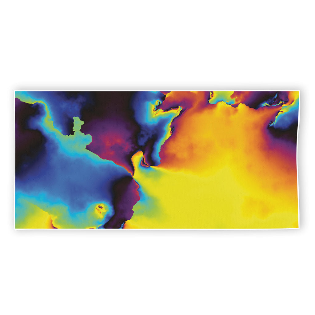 Psychedelic Acid Print Beach Towel