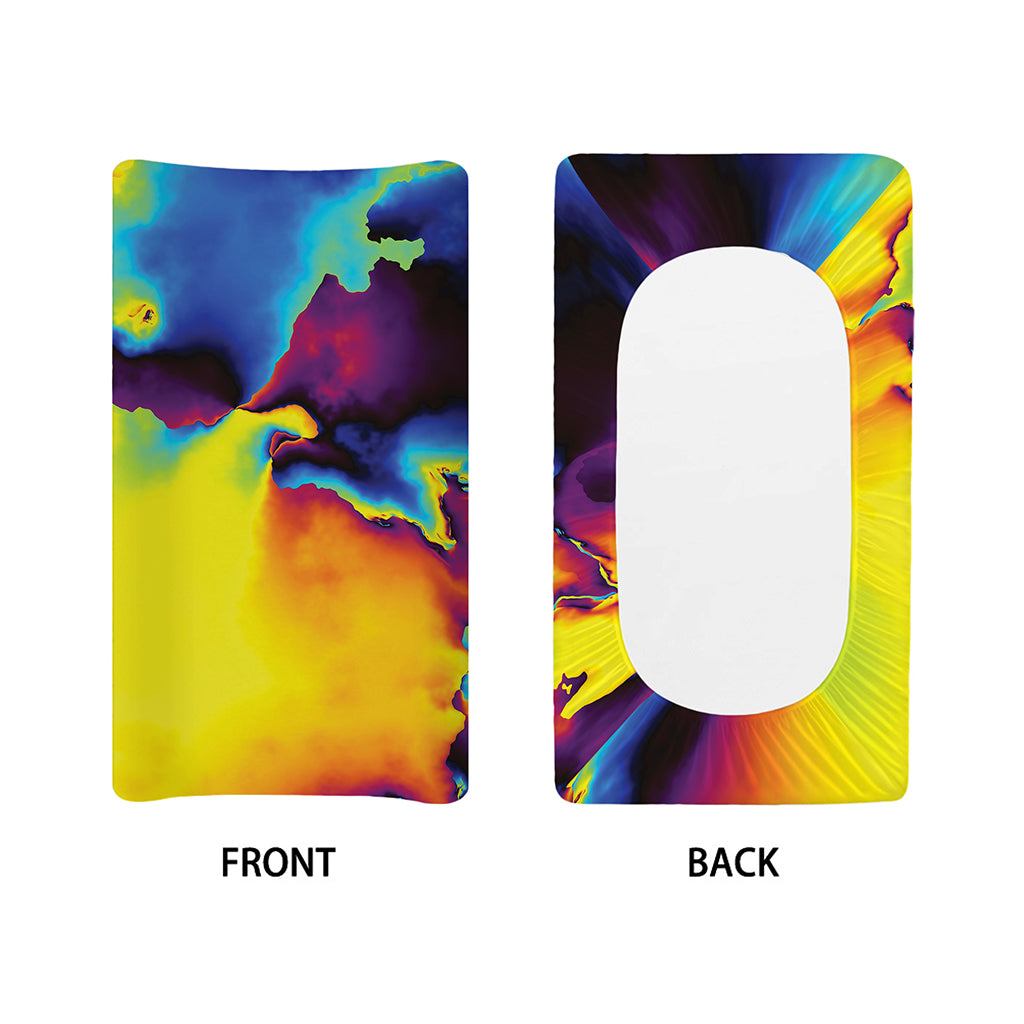 Psychedelic Acid Print Changing Pad Cover