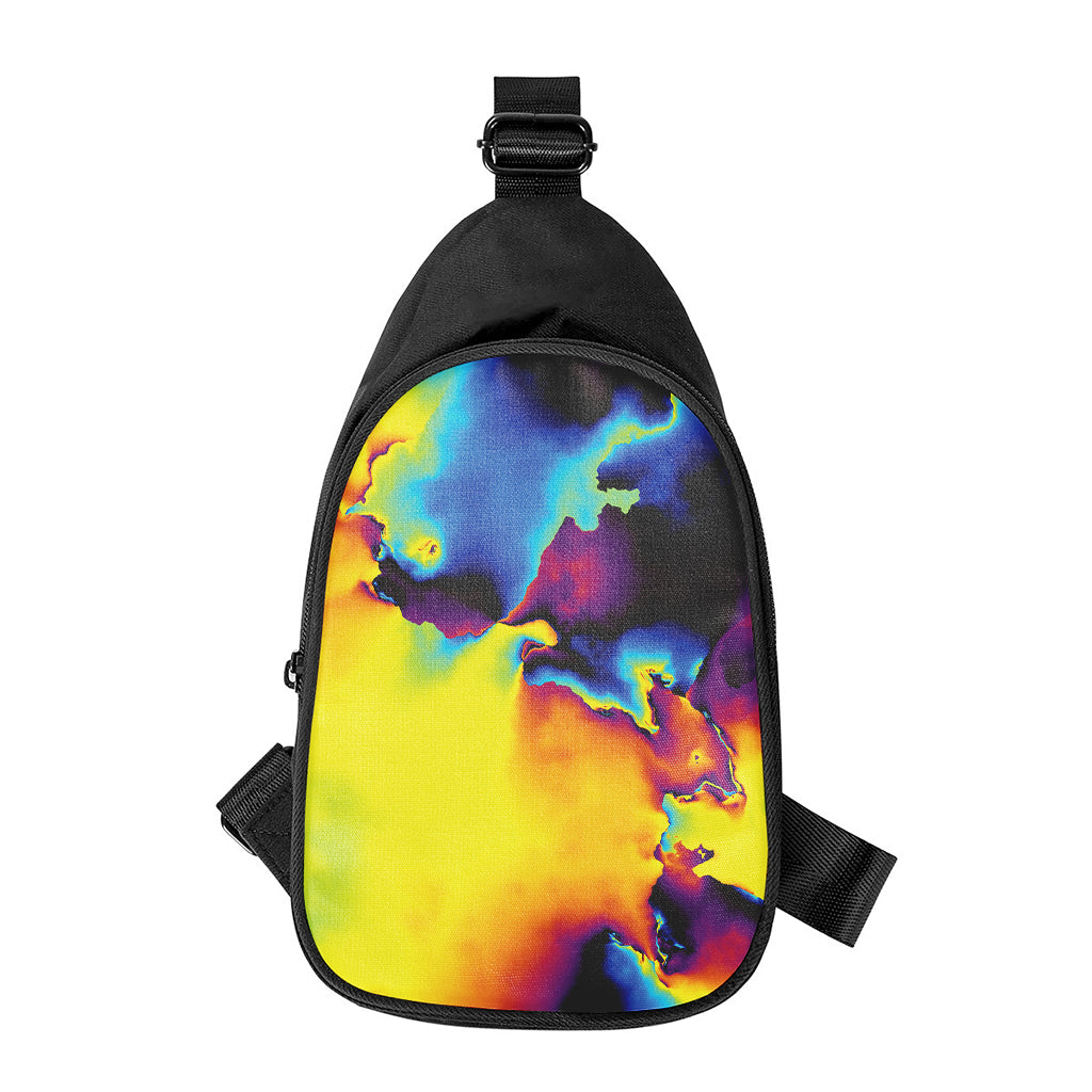 Psychedelic Acid Print Chest Bag