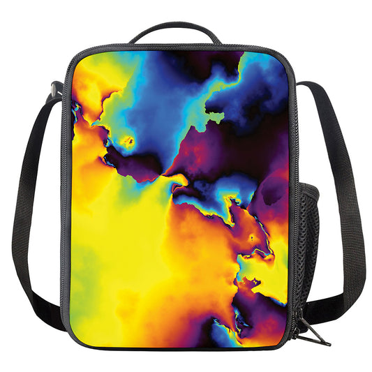 Psychedelic Acid Print Crossbody Lunch Bag