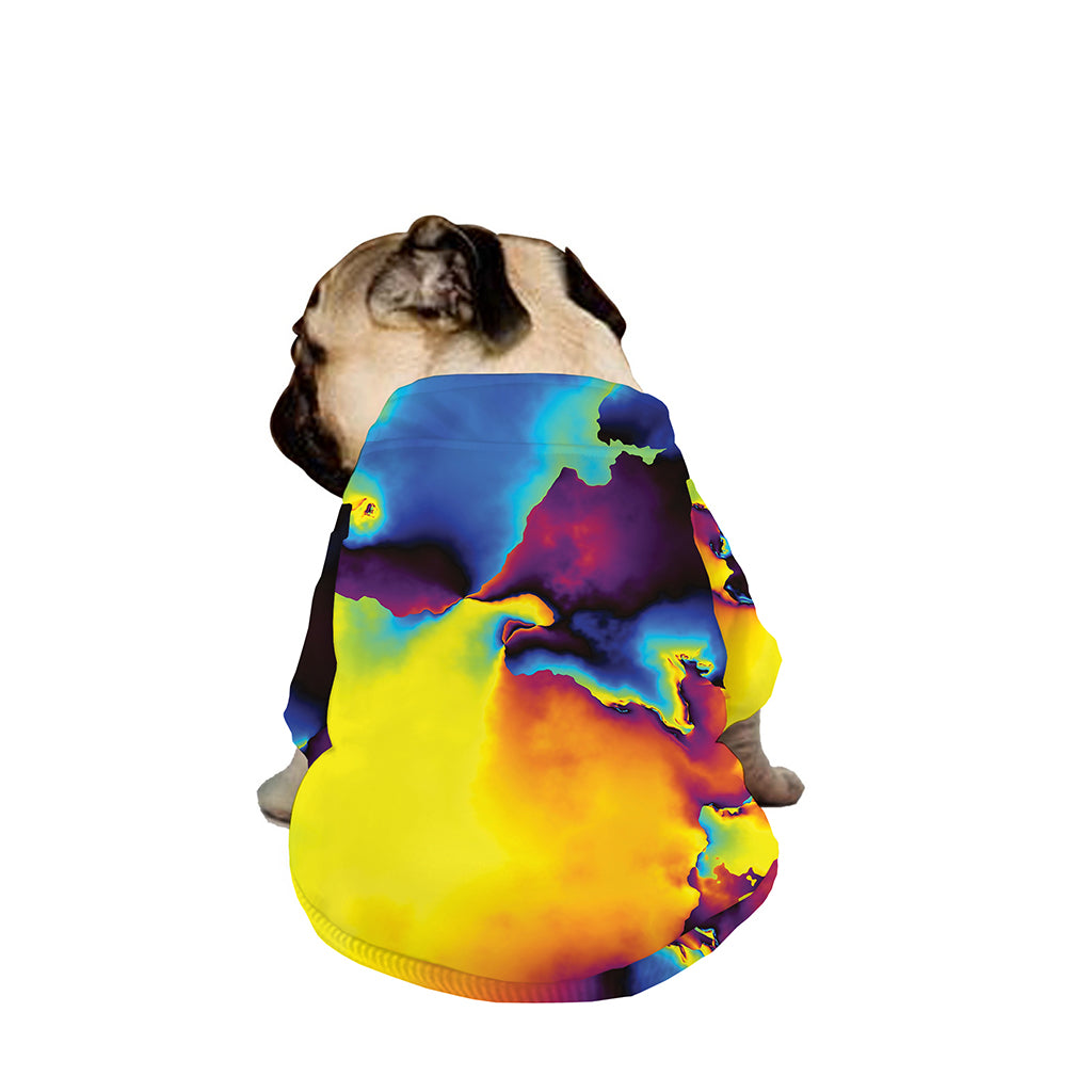 Psychedelic Acid Print Dog Zip Up Jacket