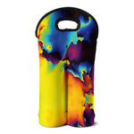 Psychedelic Acid Print Double Neoprene Wine Tote