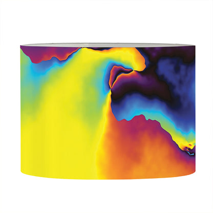 Psychedelic Acid Print Drum Lamp Shade
