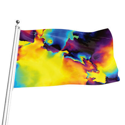 Psychedelic Acid Print Flag