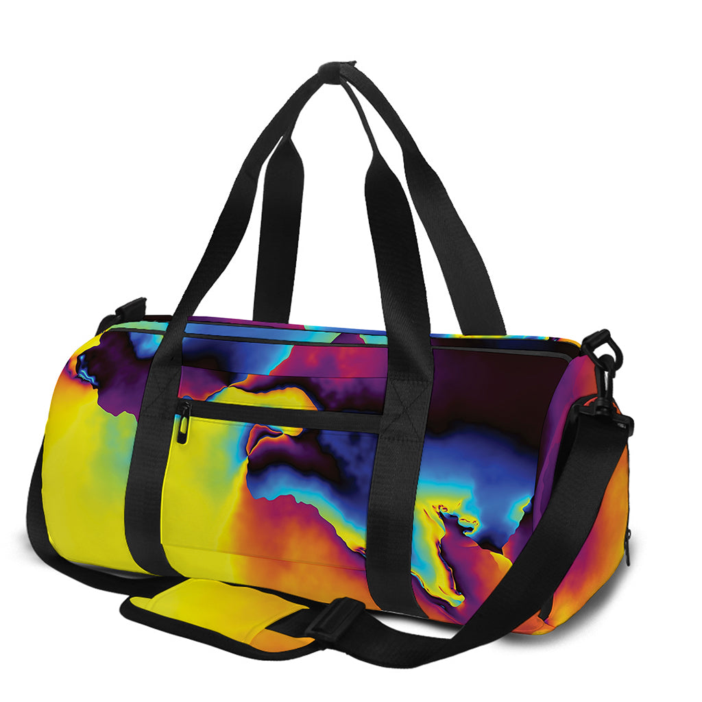 Psychedelic Acid Print Gym Bag