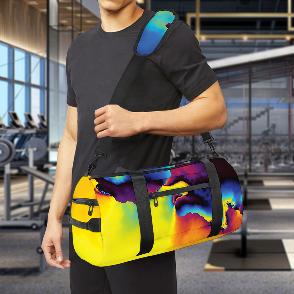Psychedelic Acid Print Gym Bag