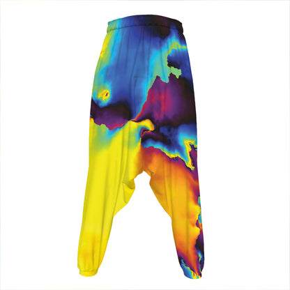 Psychedelic Acid Print Hammer Pants