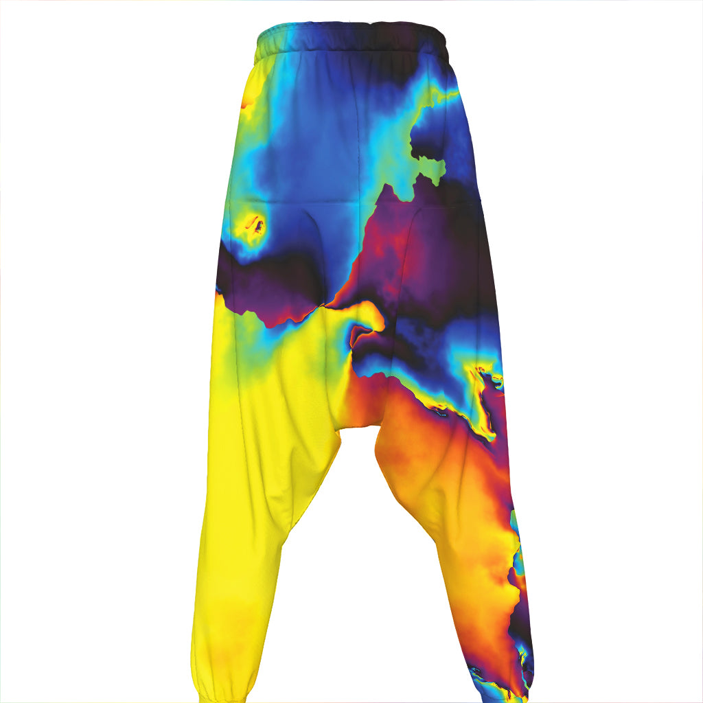 Psychedelic Acid Print Hammer Pants