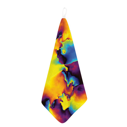 Psychedelic Acid Print Hand Towel