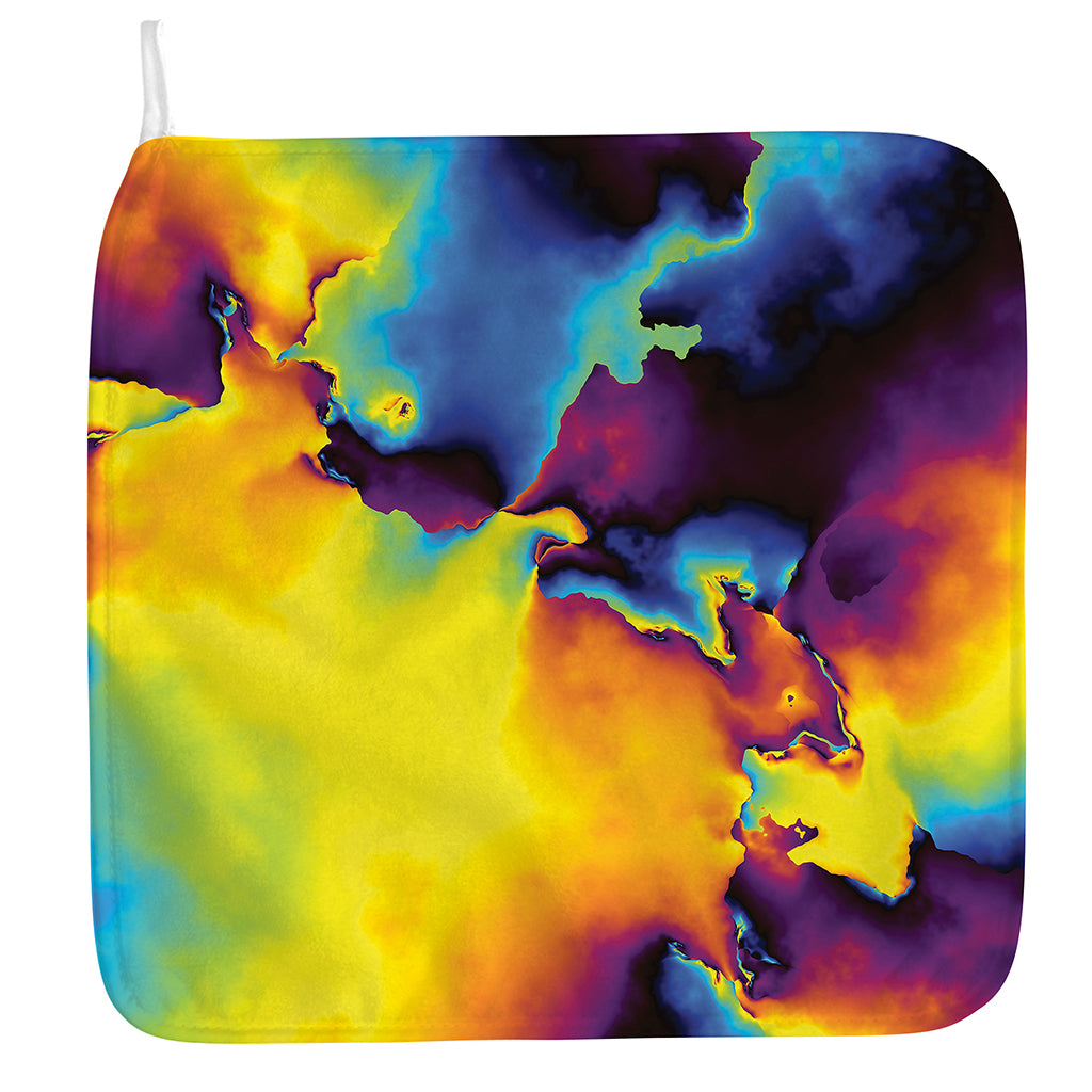 Psychedelic Acid Print Hand Towel