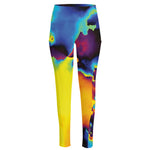 Psychedelic Acid Print High-Waisted Pocket Leggings