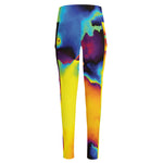 Psychedelic Acid Print High-Waisted Pocket Leggings