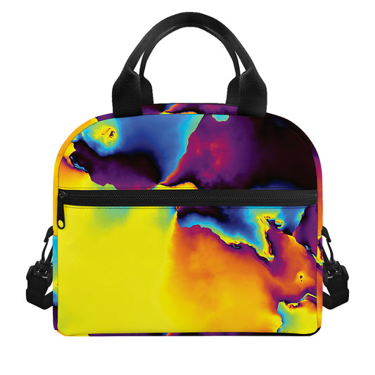 Psychedelic Acid Print Insulated Lunch Bag
