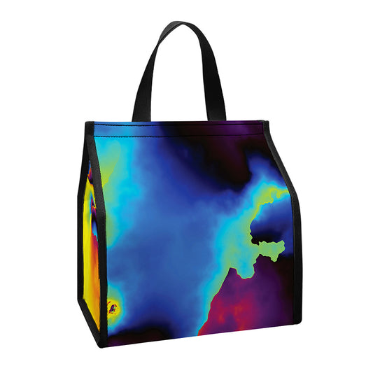 Psychedelic Acid Print Insulated Lunch Tote