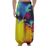 Psychedelic Acid Print Lantern Pants
