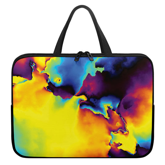 Psychedelic Acid Print Laptop Sleeve With Handle