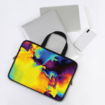 Psychedelic Acid Print Laptop Sleeve With Handle