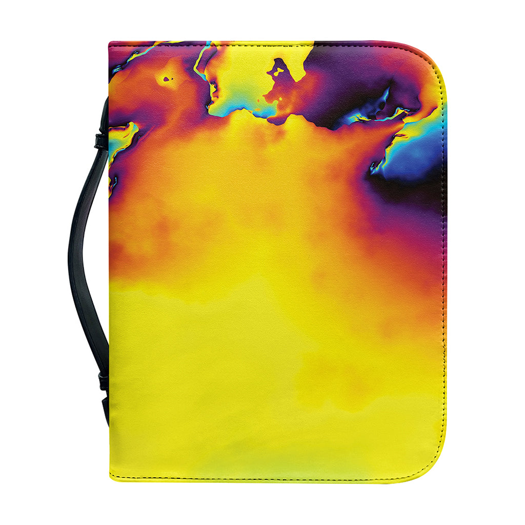 Psychedelic Acid Print Leather Bible Cover