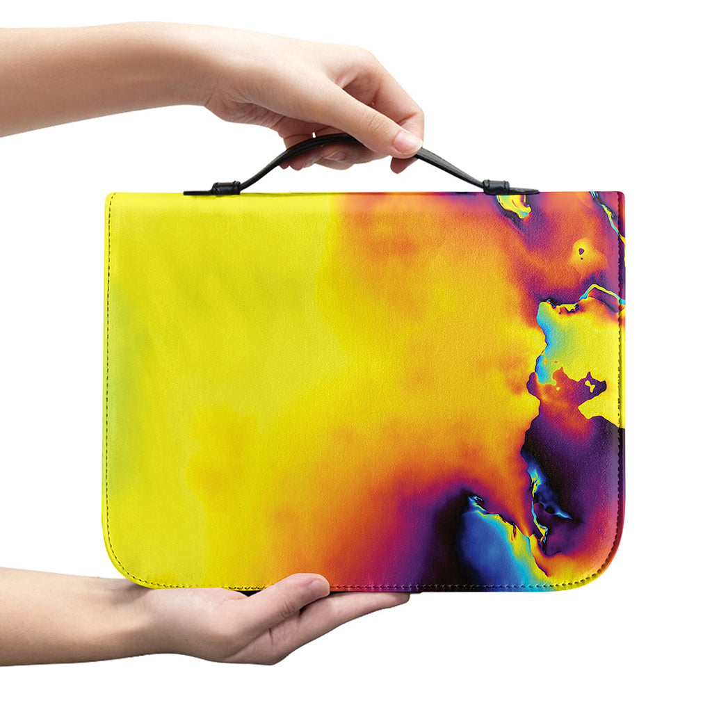 Psychedelic Acid Print Leather Bible Cover